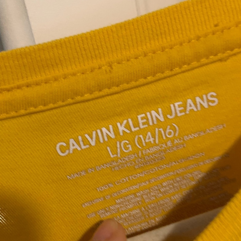 Yellow CK shirt - Picture 2 of 2